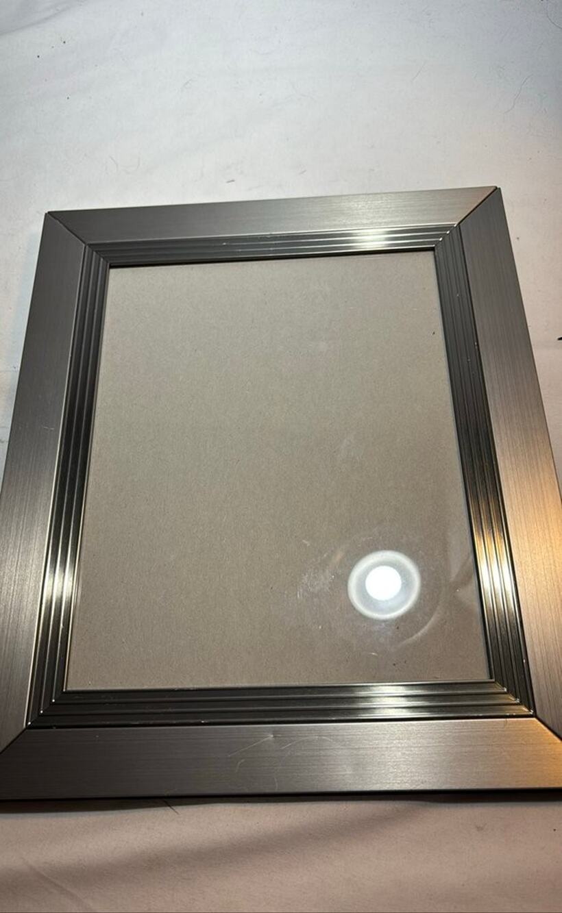 Modern Brushed Metal Picture Frame